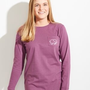 Mauve Ivory Ella Long Sleeve Tee